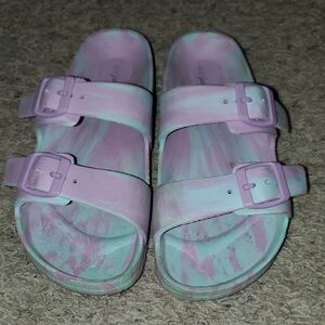 Cat & Jack Pink and Teal Kids Sandals
